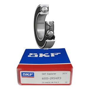 Rodamiento 6003-2rsh/c3 Rígido De Bolas - Skf Med: 17x35x10