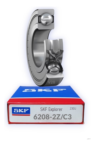 Rodamiento 6208-2z/c3 Rígido De Bolas Medidas: 40x80x18 Mm. 1