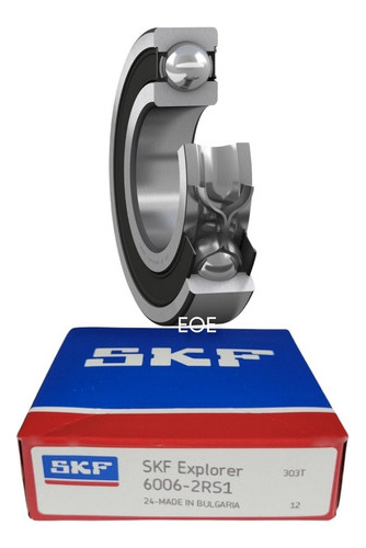Rodamiento 6006-2rs1 Rígido De Bolas - Skf Medidas 30x55x13 1