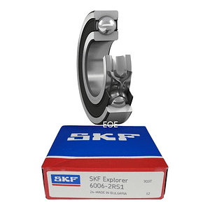 Rodamiento 6006-2rs1 Rígido De Bolas - Skf Medidas 30x55x13