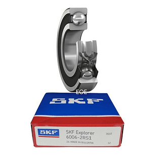 Rodamiento 6006-2rs1 Rígido De Bolas - Skf Medidas 30x55x13