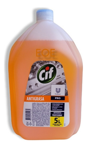 Cif Antigrasa 5 Lts. Doble Eficiencia En Grasa Quemadas 1