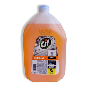 Cif Antigrasa 5 Lts. Doble Eficiencia En Grasa Quemadas