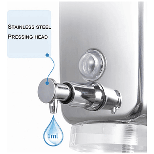 Dispensador Jabón Rellenable 500 Ml. Acero Inoxidable