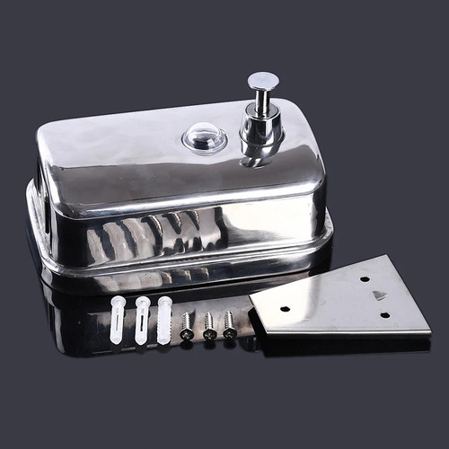 Dispensador Jabón Rellenable 500 Ml. Acero Inoxidable 3