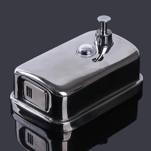 Dispensador Jabón Rellenable 500 Ml. Acero Inoxidable 5