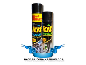 Silicona Abrillantadora + Renovador Espuma Autolimpiante Kit