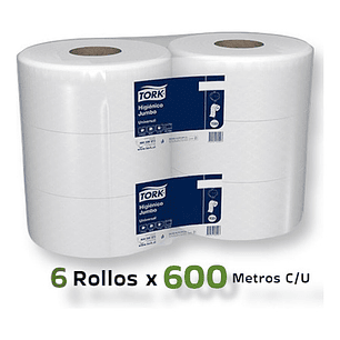 Papel Higiénico 6 Rollos X 600 Mts. C/u H/s Tork - HI55006