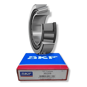 Rodamiento 30209 Skf Rodillos Cónicos Medidas 45x85x20.75 Mm