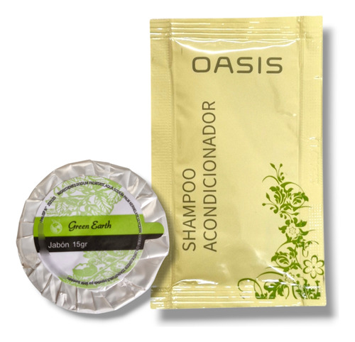 Jabón Redondo + Shampoo Y Acondicionador 2en1 Hoteles 1