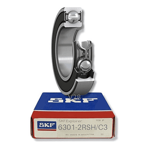 Rodamiento 6301-2rsh/c3 Rígido De Bolas Skf Medidas 12x37x12