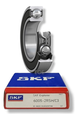 Rodamiento 6005-2rsh/c3 Rígido De Bolas Medidas: 25x47x12 Mm 1