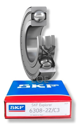 Rodamiento 6308-2z/c3 Rígido De Bolas - Skf Med: 40x90x23 Mm 1