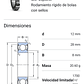 Rodamiento 6001-2rsh Rígido De Bolas Skf Medidas: 28x8x12 - Miniatura 2