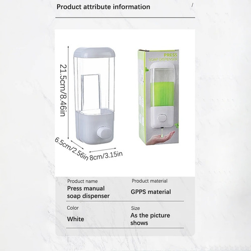 Dispensador Rellenable Para Jabon, Lavalozas 500 Ml. V28 4