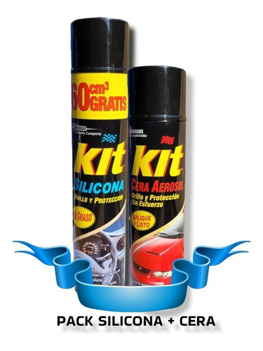 Silicona Abrillantadora + Cera Protección Y Brillo Kit 1