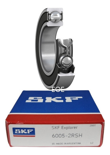Rodamiento 6005-2rsh Rígido De Bolas - Skf Med: 25x47x12 Mm. 1