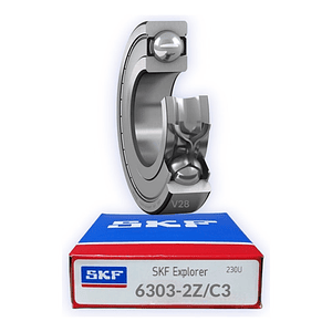 Rodamiento 6303-2z/c3 Rígido De Bolas Skf Medidas 14x47x17