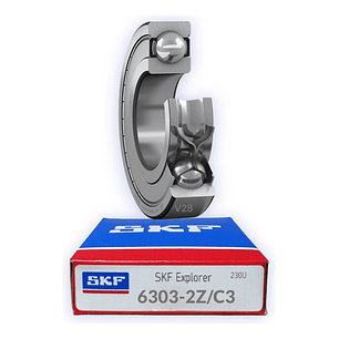 Rodamiento 6303-2z/c3 Rígido De Bolas Skf Medidas 14x47x17