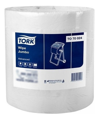 Toallas De Papel Tork Wipe 525, 525 Hojas Por Rollo 1