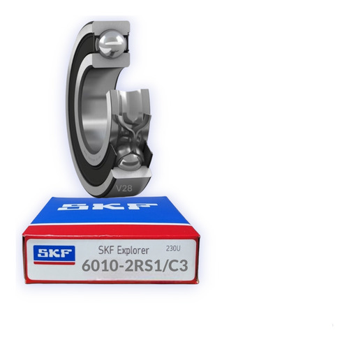 Rodamiento 6010-2rs1/c3 Rígido De Bolas Skf Medidas 16x50x80 1