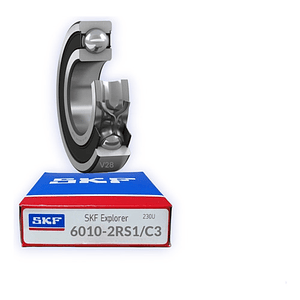 Rodamiento 6010-2rs1/c3 Rígido De Bolas Skf Medidas 16x50x80