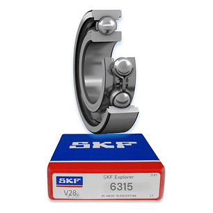 Rodamiento 6315 Rígido De Bolas Skf Medidas: 75x160x37 Mm