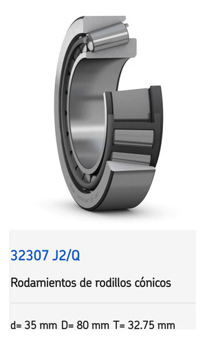Rodamiento 32307 De Rodillos Cónicos Skf Med: 35x80x32.75 Mm 2