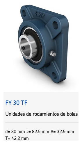 Soporte Fy 30 Tf - Skf Completo Con Rodamiento Ejes 30mm. 3