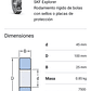 Rodamiento 6309-2z/c3 Rígido De Bolas Skf Medidas: 45x100x25 - Miniatura 2