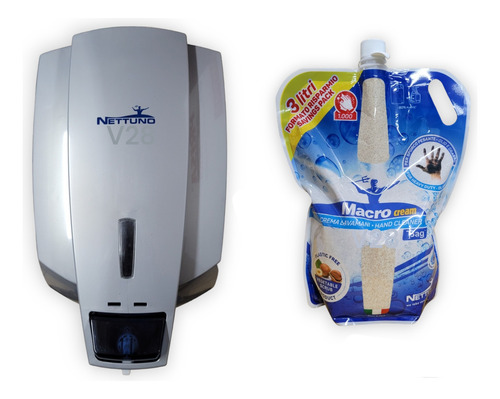 Jabón Mecánico 3 Lts. + Dispensador Macro Cream Lavamanos 1