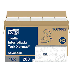 Toalla Interfoliada 16 Pqtes X 200 Hojas C/u Tork To70027