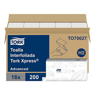 Toalla Interfoliada 16 Pqtes X 200 Hojas C/u Tork To70027
