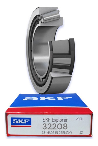 Rodamiento 32208 De Rodillos Cónicos Skf Med: 40x80x24.75 Mm 1