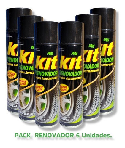Renovador De Goma Kit Pack 6 Unidades 360 Cm3 C/u 1