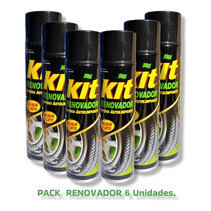 Renovador De Goma Kit Pack 6 Unidades 360 Cm3 C/u