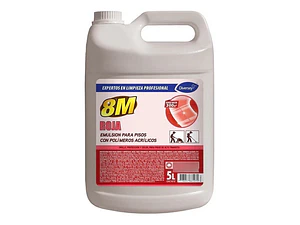 Cera 8m Roja Emulsionada Con Polímeros Acrílicos 5 Lts.