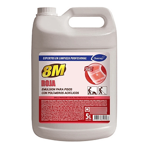 Cera 8m Roja Emulsionada Con Polímeros Acrílicos 5 Lts.