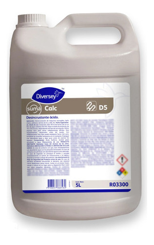 Desincrustante De Cal Y Sales Concentrado 5 Lts. Suma Calc 1