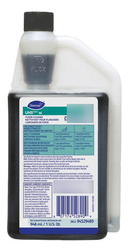 Limpiador Líquido Para Pisos Diversey Uhs Accumix 946 Ml 1