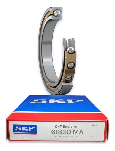 Rodamiento 61830 Ma Rígido De Bolas Skf Medidas: 150x190x20 1