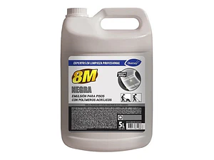 Cera 8m Negra Emulsionada Con Polímeros Acrílicos 5 Lts.