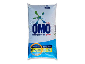 Detergente Para Ropa En Polvo Omo Detergente Matic Pro Duradera Antibacterial Bolsa 13.7 kg