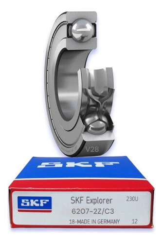 Rodamiento 6207-2z/c3 Rígido De Bolas Skf Medidas 72x17x35 1
