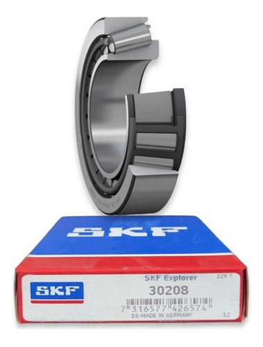 Rodamiento 30208 De Rodillos Cónicos Skf Med: 40x80x19,75 Mm 1