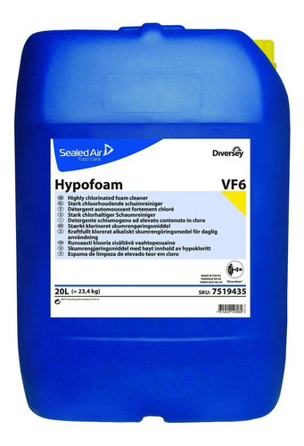 Detergente Clorado Limpiador Por Espuma Alcalino Hypofoam 1