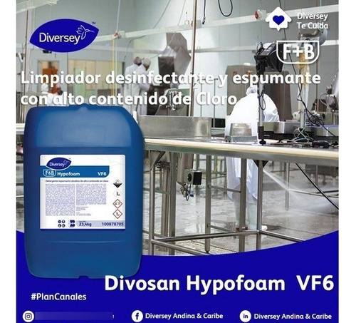 Detergente Clorado Limpiador Por Espuma Alcalino Hypofoam 2