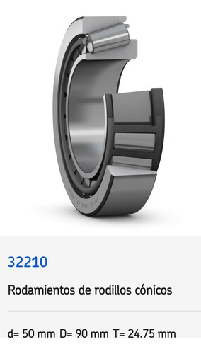 Rodamiento 32210 De Cilindros Cónicos Medidas: 50x90x24.75 2