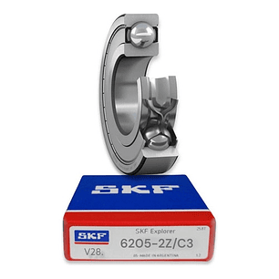 Rodamiento 6205-2z/c3 Skf Rígido De Bolas Med: 25x52x15 Mm.