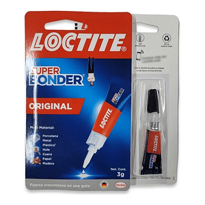 Adhesivo Instantáneo La Gotita, 3g. Loctite Super Bonder.
